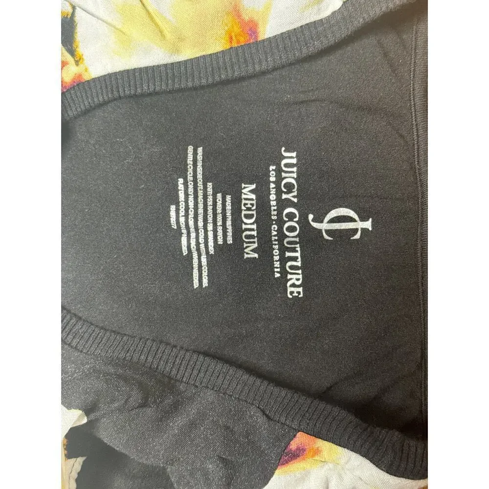 Juicy Couture Floral Off-Shoulder Top Women’s Medium
